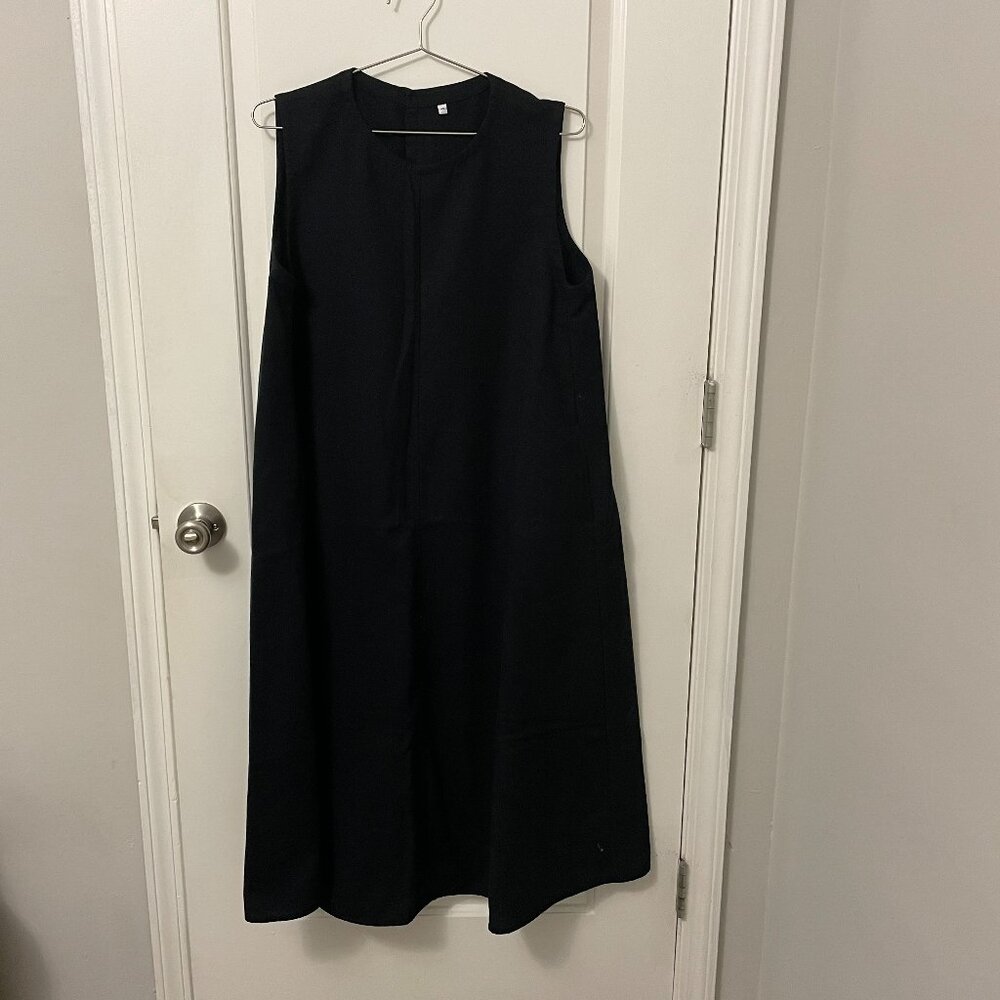 Muji Wool Blend Sweater Dress in Navy Size S